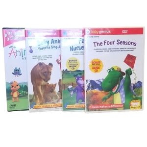Baby Genius + Baby Steps Four DVD's